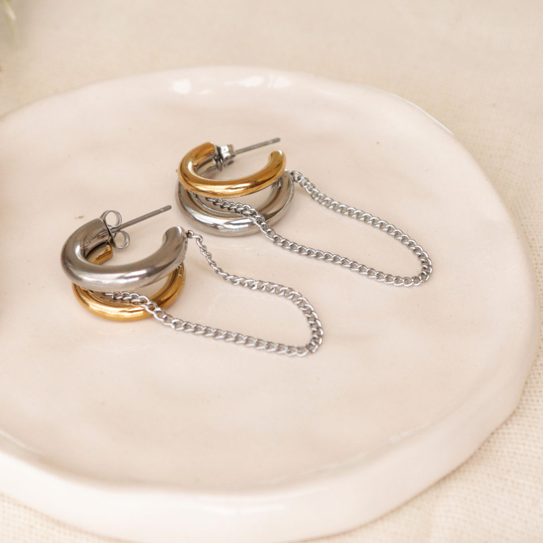 ARETES NIZA BICOLOR