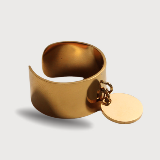 ANILLO DIJE CÍRCULO DORADO