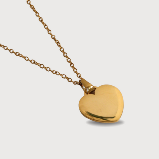 COLLAR CORAZÓN DORADO