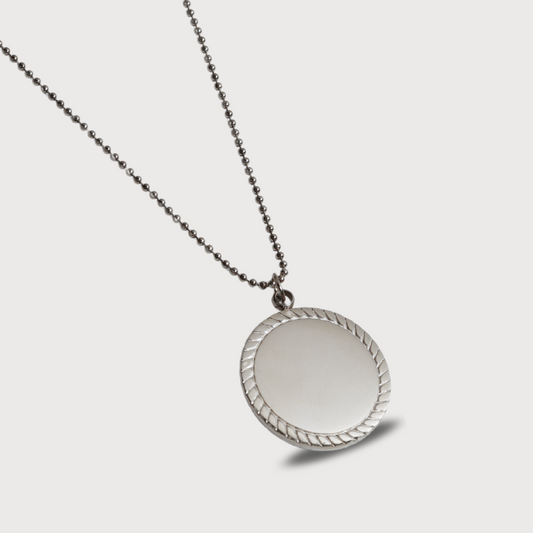 COLLAR MEDALLA PLATEADA