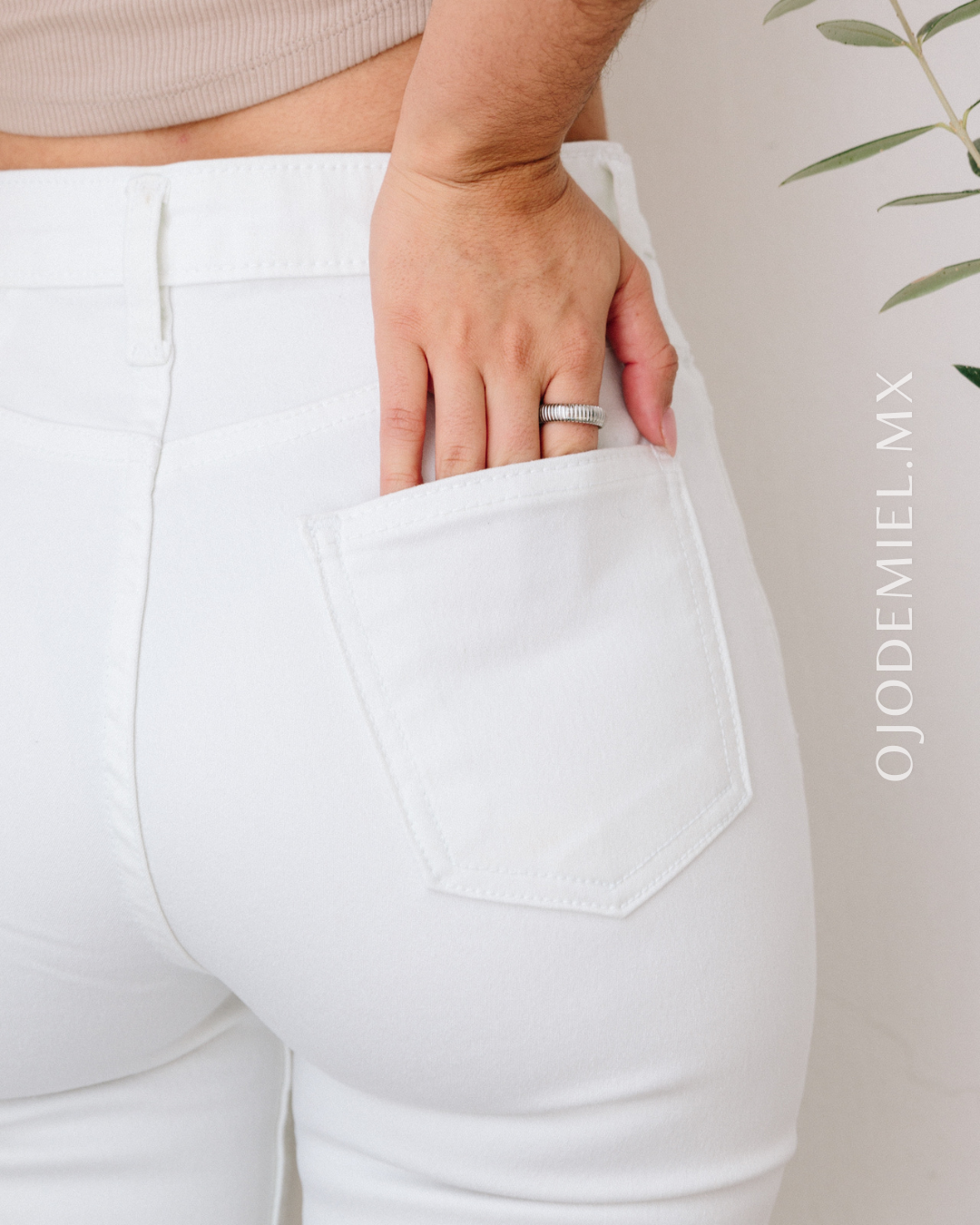 PANTALÓN FLARE BLANCO
