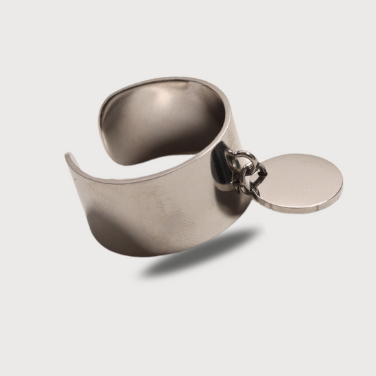 ANILLO DIJE CÍRCULO PLATEADO