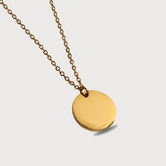 COLLAR CÍRCULO MEDIANO DORADO