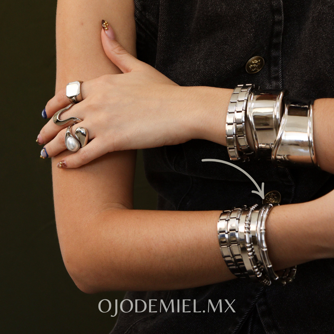 PULSERA NUBIA PLATEADA