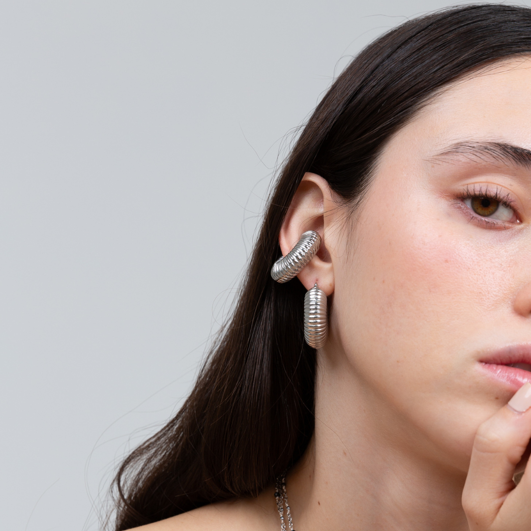 EARCUFF LOWE SILVER