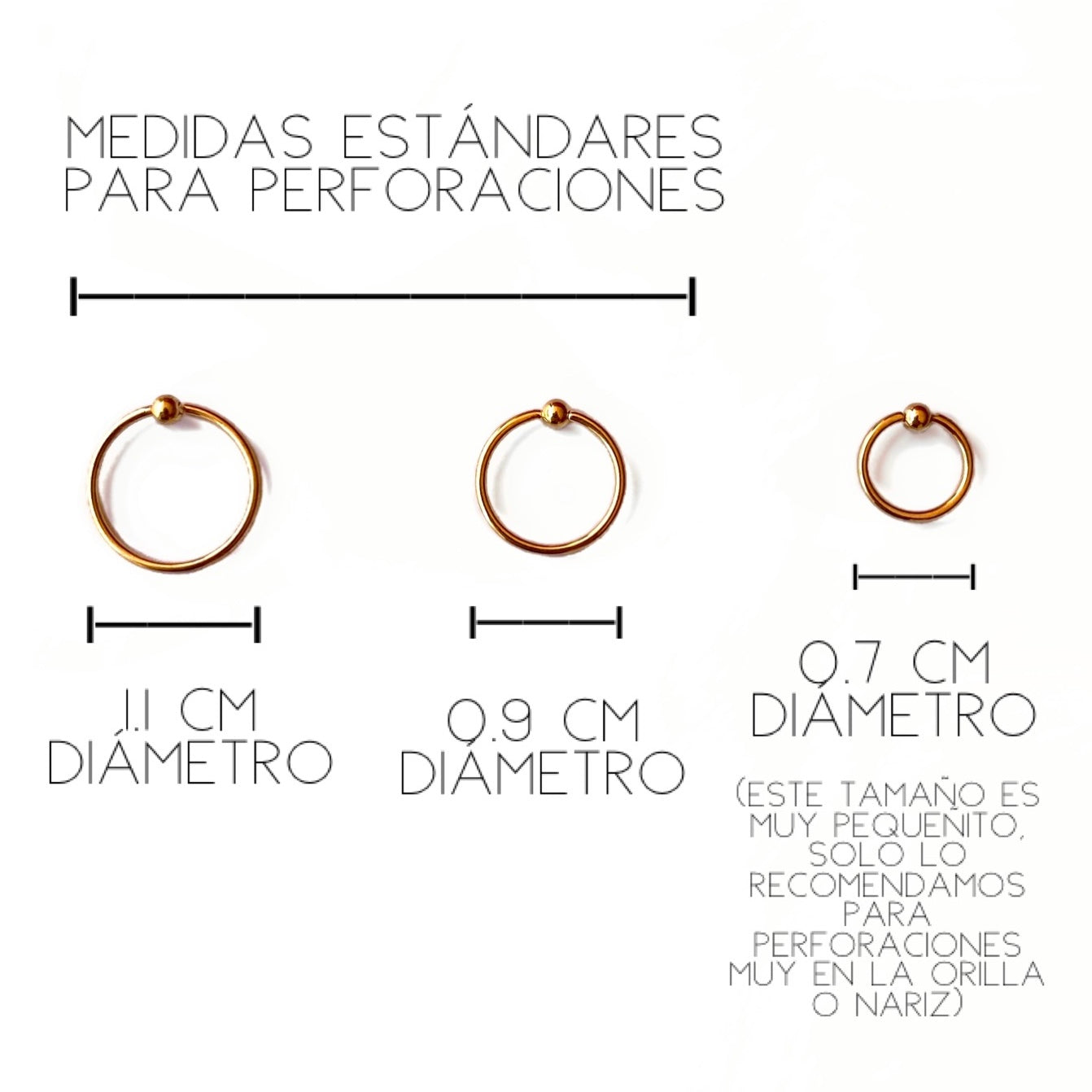 PIERCING DORADO LISO