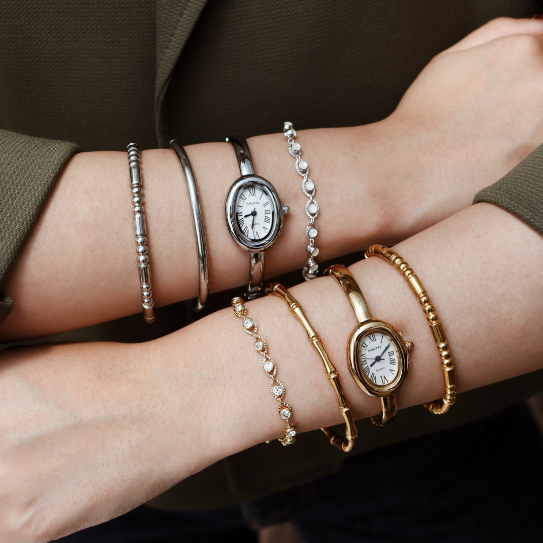 RELOJ VINTAGE PLATEADO
