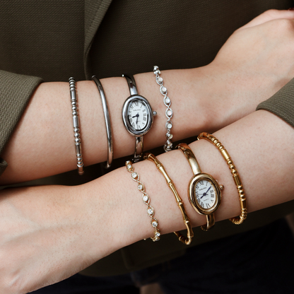 RELOJ VINTAGE PLATEADO