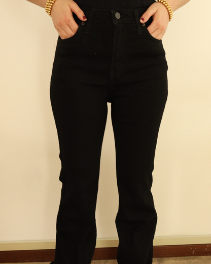 PANTALÓN FLARE NEGRO