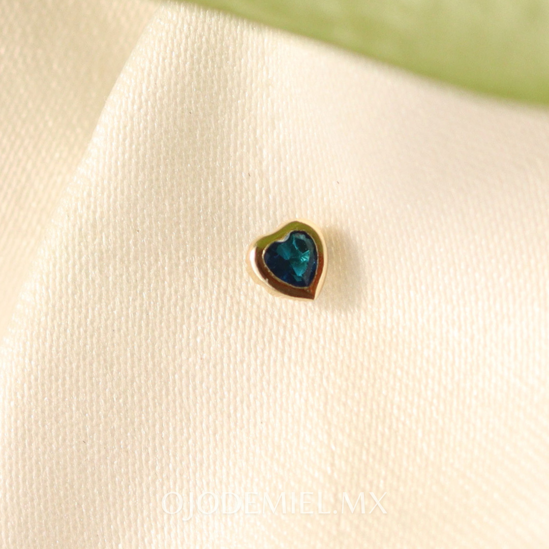 BROQUEL CORAZÓN AZUL