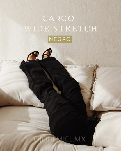 PANTALÓN CARGO NEGRO