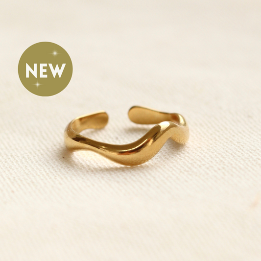 Anillo gold acero waterpoof 