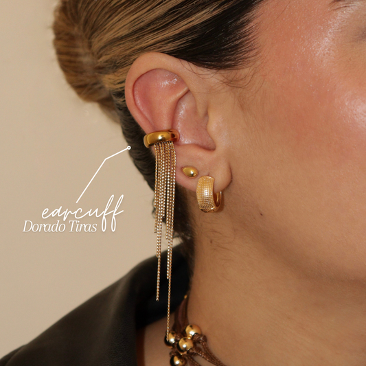 EARCUFF DORADO TIRAS