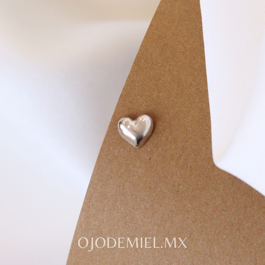 BROQUEL CORAZÓN GLOBO PLATEADO