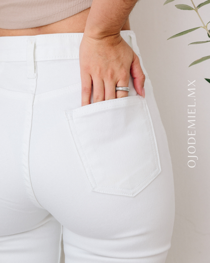 PANTALÓN FLARE BLANCO
