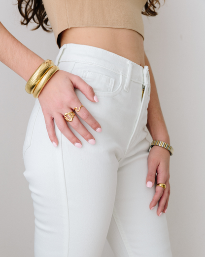 PANTALÓN FLARE BLANCO