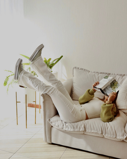 PANTALÓN FLARE BLANCO
