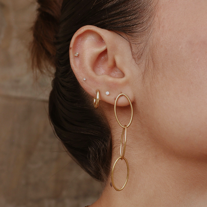 ARETES HAILEY DORADO