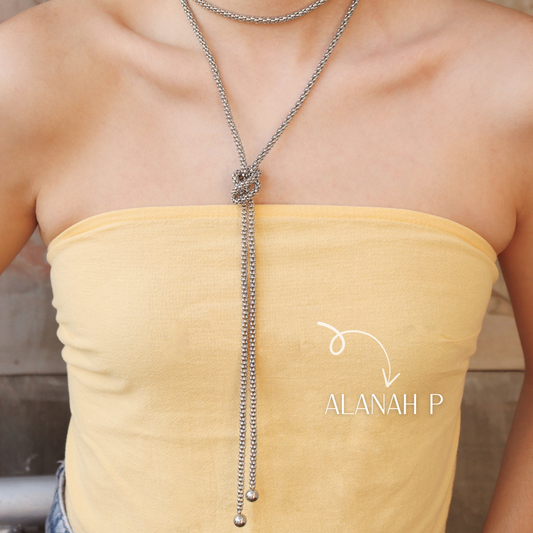 CORBATÍN ALANAH PLATEADO