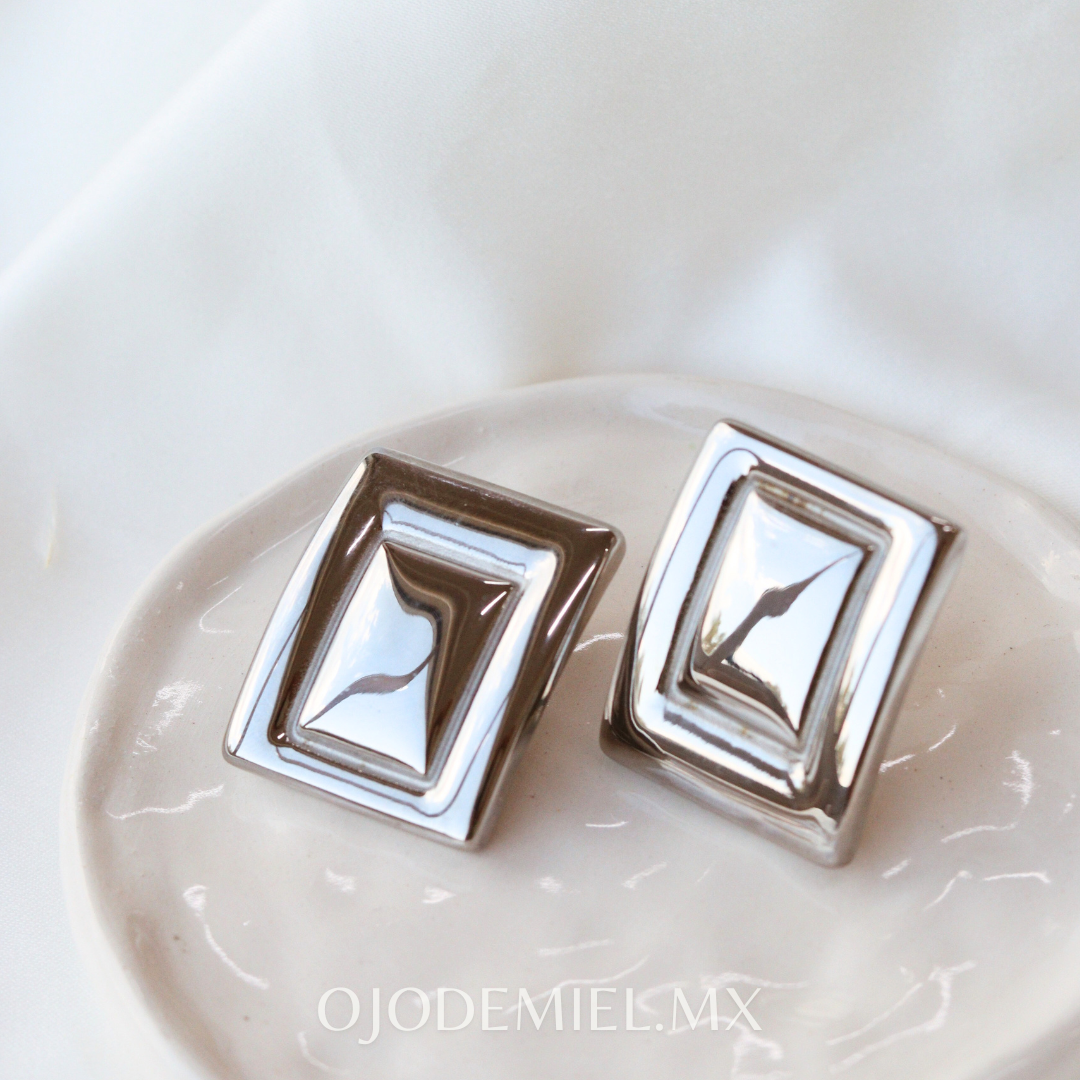 ARETES AVA PLATEADOS