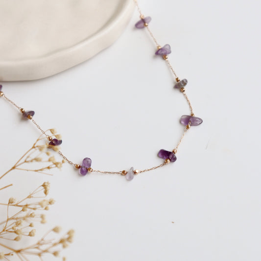 CHOKER CUARZO VIOLETA