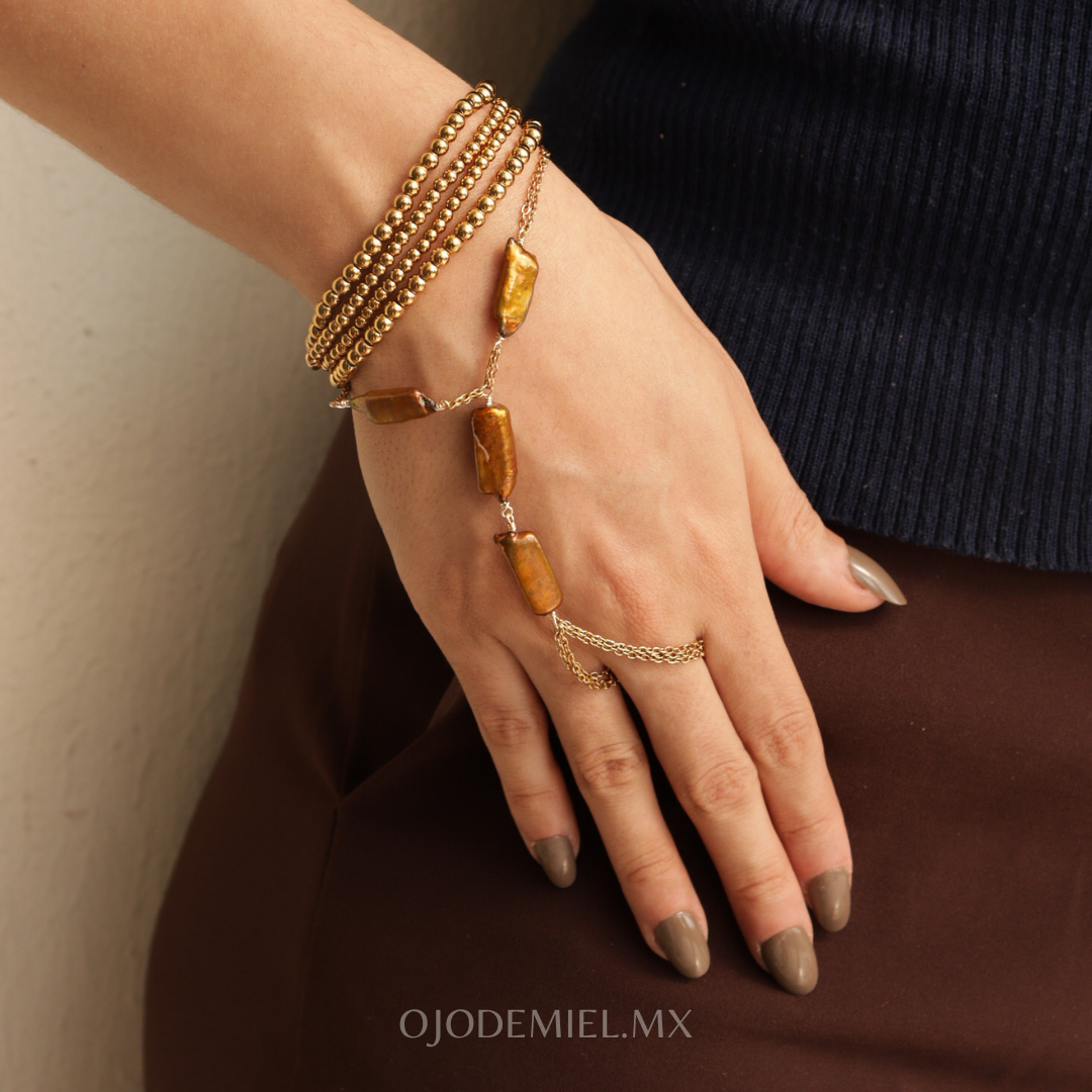 PULSERA ANILLO GOLDEN