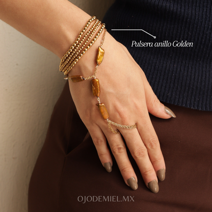 PULSERA ANILLO GOLDEN