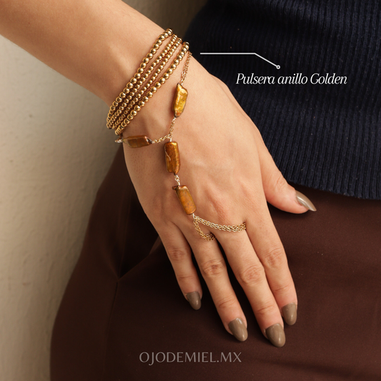 PULSERA ANILLO GOLDEN