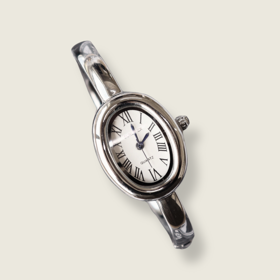 RELOJ VINTAGE PLATEADO