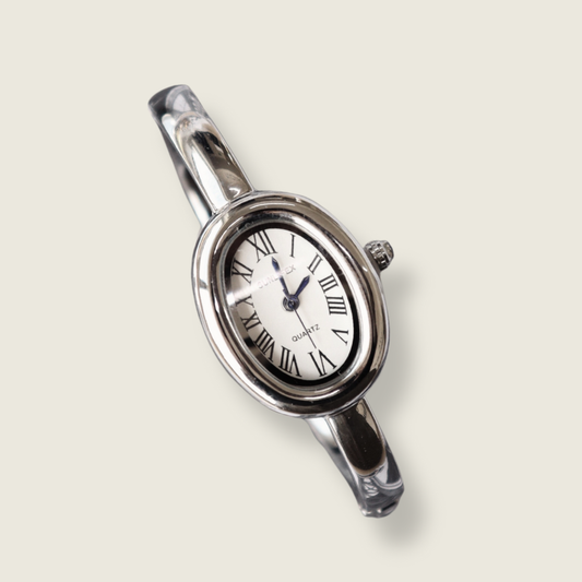 RELOJ VINTAGE PLATEADO