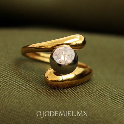 ANILLO NUBIA BICOLOR