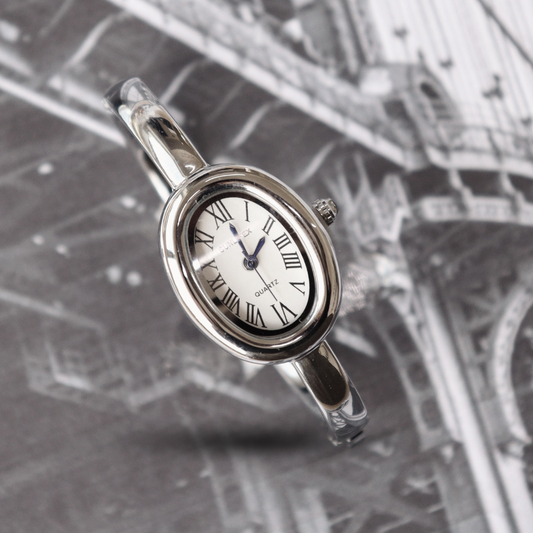 RELOJ VINTAGE PLATEADO