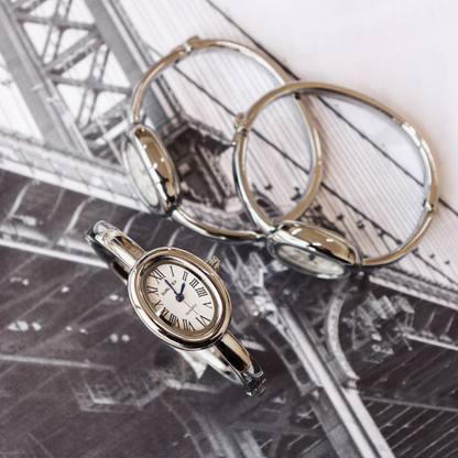 RELOJ VINTAGE PLATEADO
