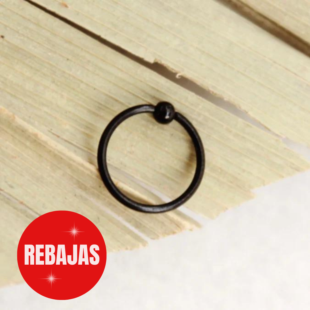 PIERCING NEGRO LISO