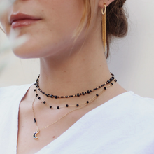 Cargar imagen en el visor de la galería, CHOKER BOLITAS NEGRAS
