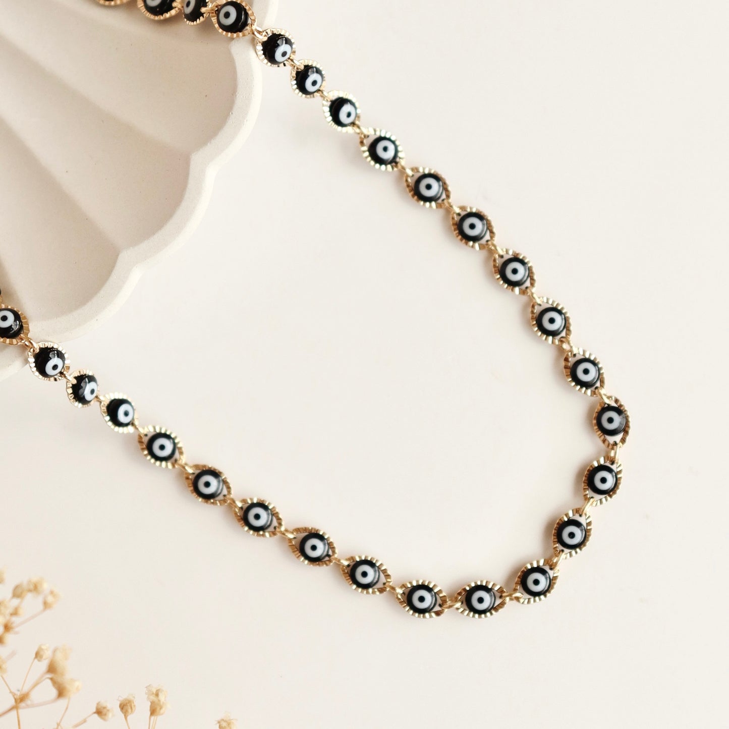 CHOKER OJO TURCO NEGRO