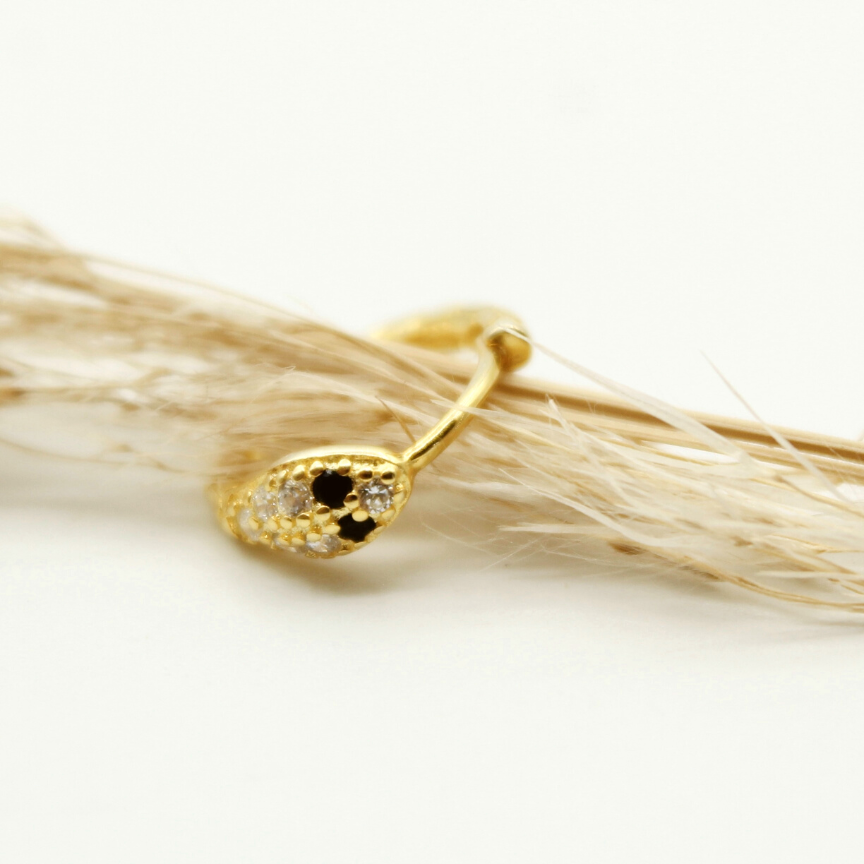 HUGGIE SERPIENTE BRILLANTE GOLD