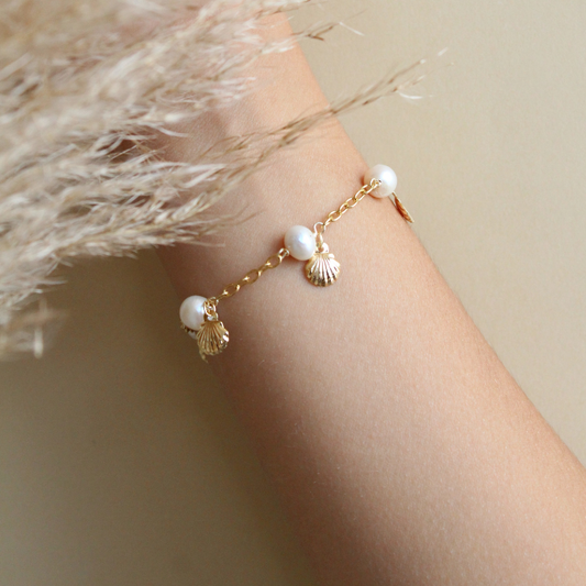 PULSERA CONCHITAS  PEARL