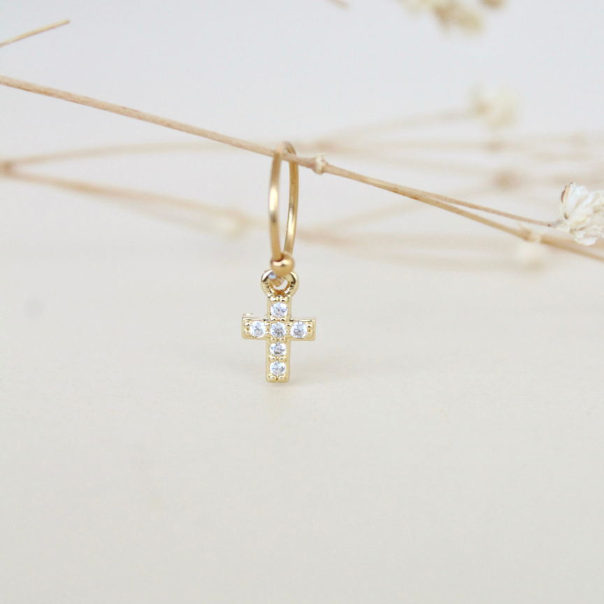 PIERCING CRUZ MINI ZIRCONIAS