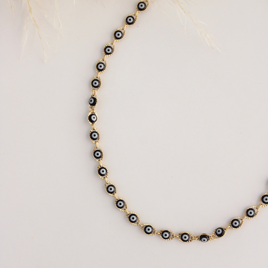 CHOKER OJO TURCO NEGRO