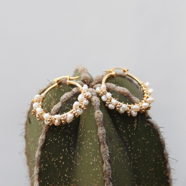 ARRACADAS PEARLS LOVE