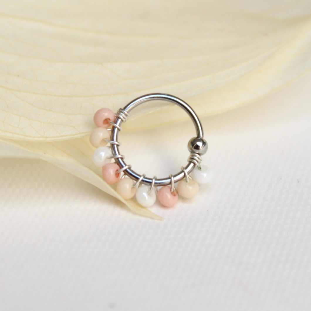 BORDADO PLATEADO ROSA CON BLANCO