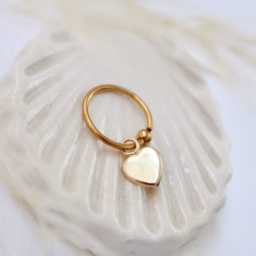 PIERCING CORAZÓN MINI ORO