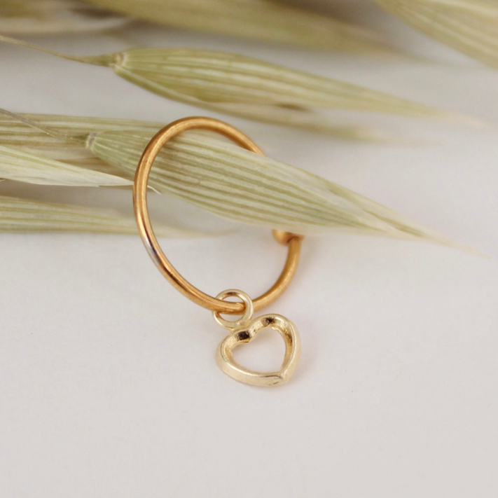 PIERCING CORAZÓN ORO