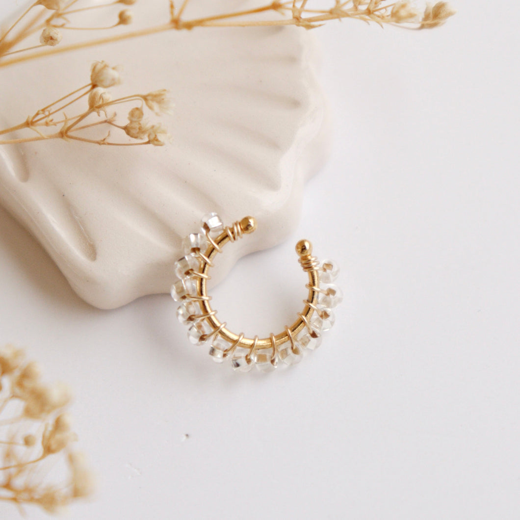 EARCUFF BORDADO TRANSPARENTE