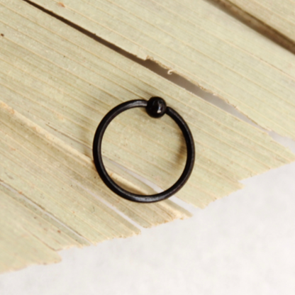 PIERCING NEGRO LISO